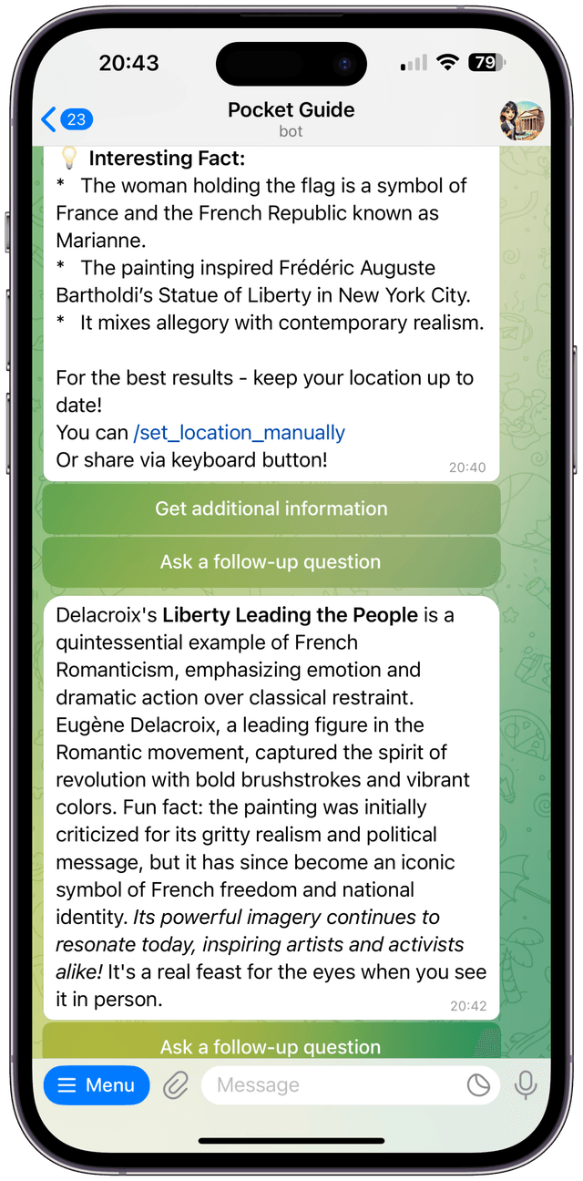 Telegram Bot Screenshot